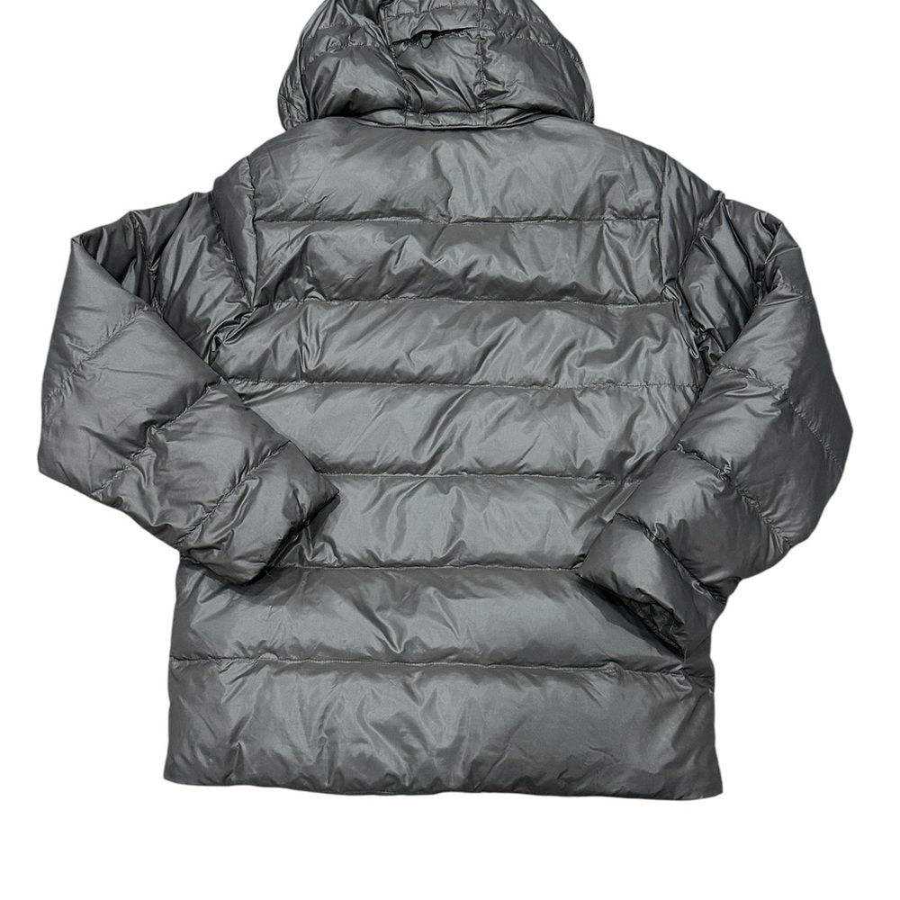 Nike Sportswear Large Puffer Jacket Coat Flannel Lined Gray Blue Down Goose - Picture 4 of 9